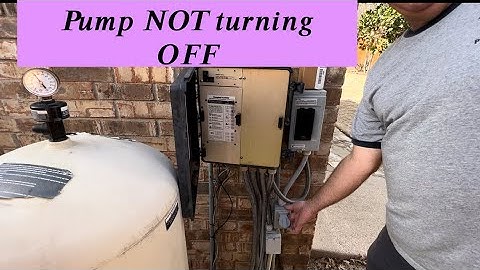 How to repair a Pool pump that is not turning off - pool runs continuously Repair