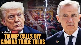 LIVE: Trump Ends Canada Trade Talks After "Fake" Anti-Tariff Ad Featuring Reagan | N18G