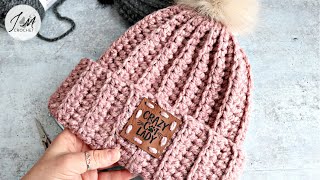 How to Crochet a Quick and Beautiful Beanie Hat | Beginner Friendly Crochet Beanie #crochetbeanie
