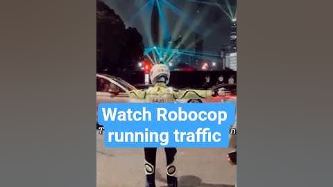 RoboCop Shanghai – The Traffic police Robot in action #techtales
