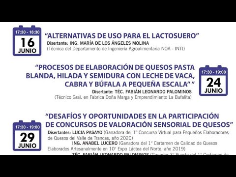 1° encuentro virtual: Manejo y Control de la Calidad de Leche en Tambos 1° encuentro virtual: Manejo y Control de la Calidad de Leche en Tambos