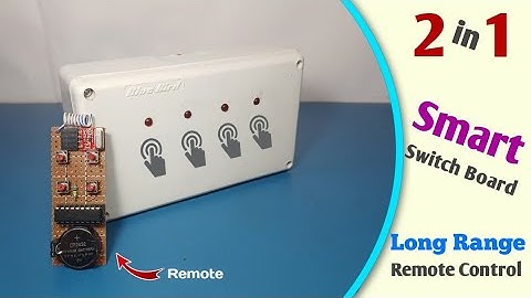 How to Make a Smart Switch Board at Home | 2 in 1 Smart Smart Switch Board | RF Remote control