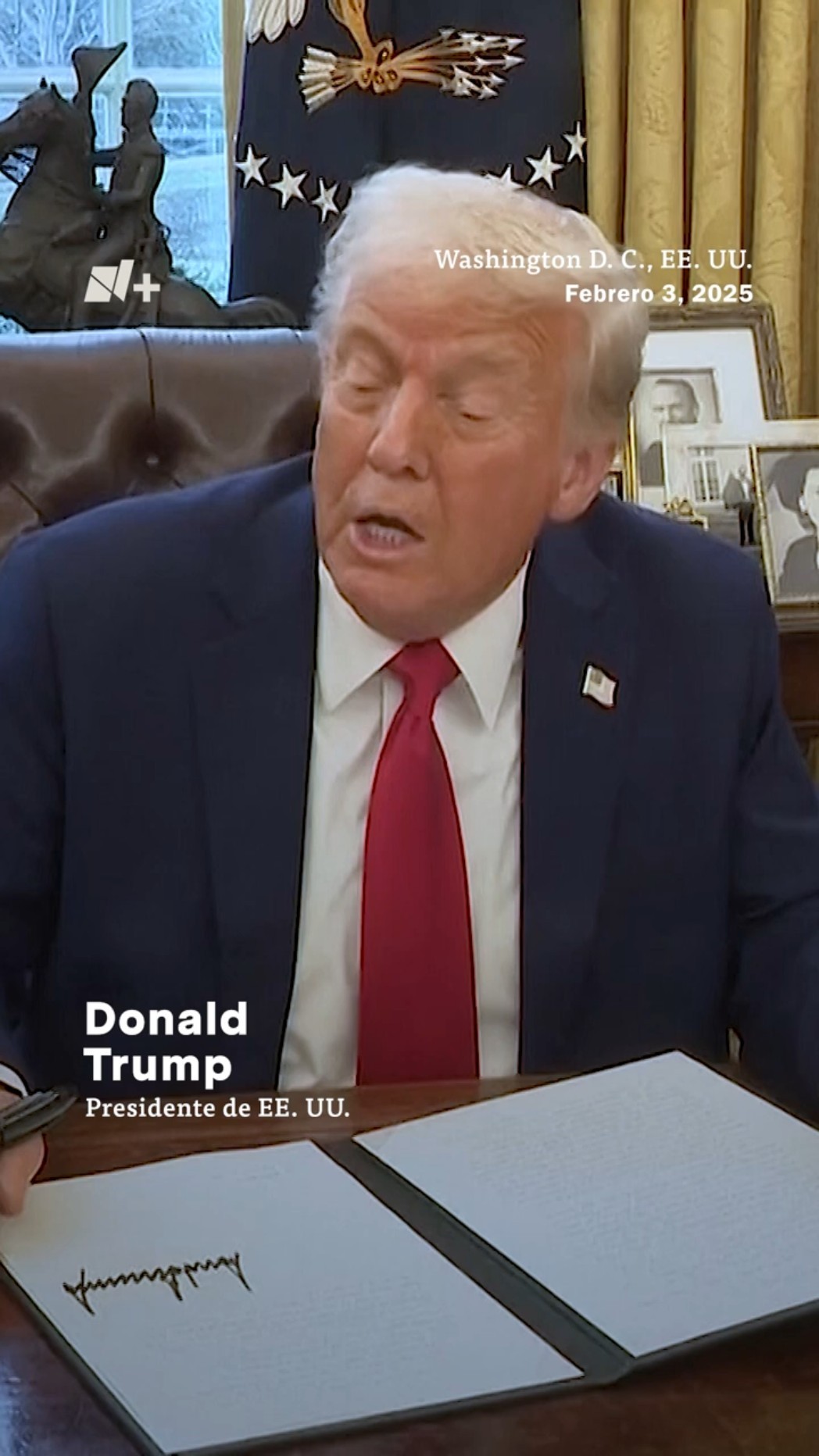 Trump: Musk no puede hacer nada sin aprobación - N+ #Shorts