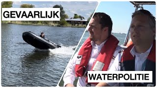 Gevaarlijke situatie met snelle motorboot! | de waterpolitie |