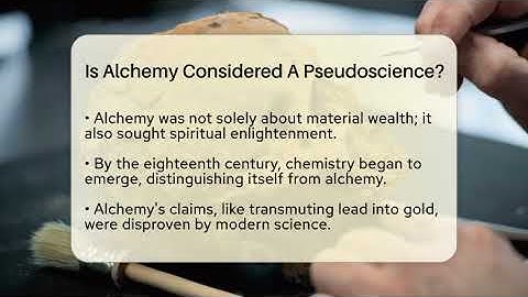 Is Alchemy Considered A Pseudoscience? - Science Through Time