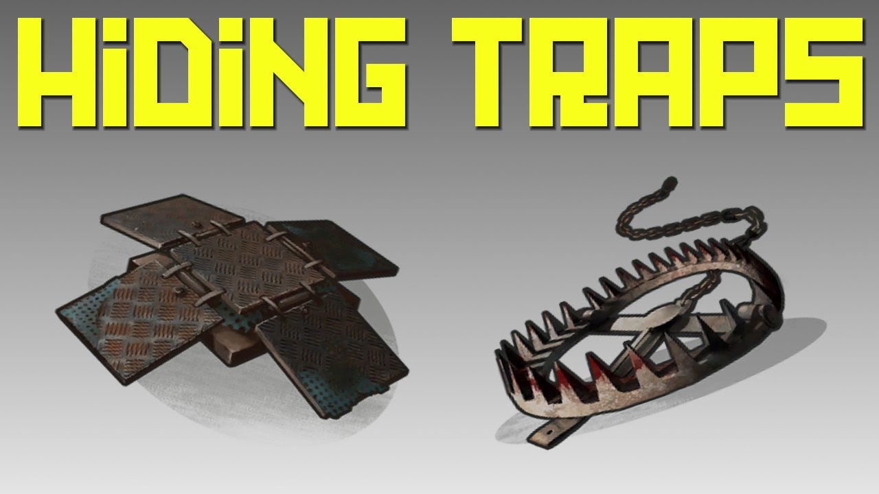 How to hide LAND MINES and BEAR TRAPS [ Rust ] YouTube