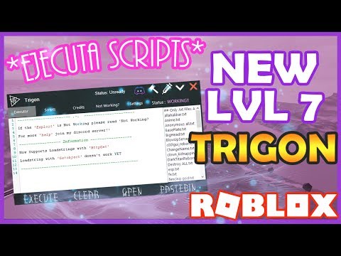 Nuevo Lvl 7 Trigon Ejecuta Cualquier Script En - roblox exploit scripts discord