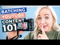 How I Batch Record YouTube Videos | Filming a MONTH Of YouTube Videos In ONE DAY!