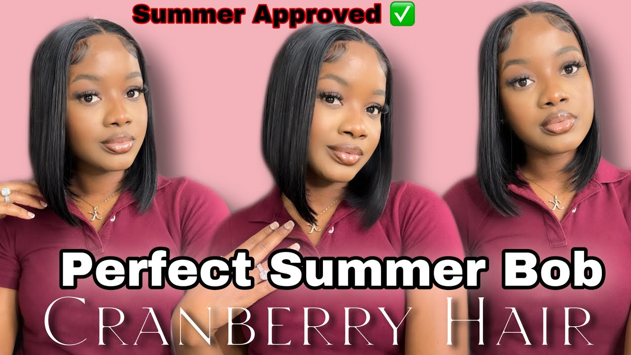 Cranberry Hair 5x5 HD Lace Closure Bob Wig| Silky Straight + 200 % Density