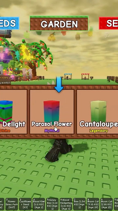 NEW Parasol Flower Seed in Grow a Garden Summer Update! #roblox #growagarden #fyp