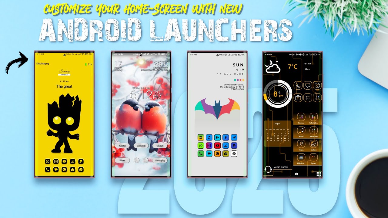 Top 5 NEW Futuristic Android Launchers You MUST Try in 2025 (3D ...