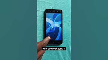 how to unlock pattern itel A16 without Pc or internet