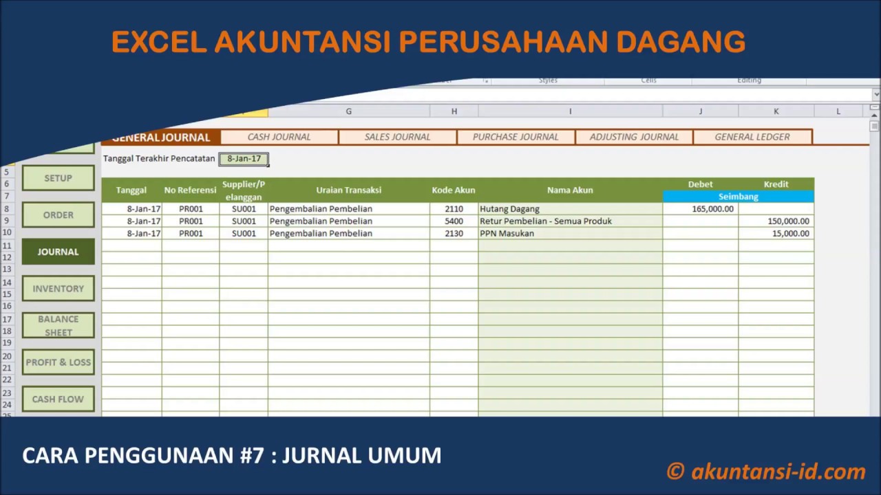 Excel Akuntansi Untuk Perusahaan Dagang Adalah Spreadsheet Yang Dirancang Khusus Untuk Memudahkan Teman Teman Sekalian Dala In 2021 Akuntansi Keuangan Laporan Keuangan