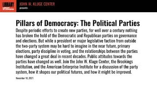 Pillars of Democracy: The Political Parties