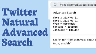 Easy Twitter Advanced Search with Quantleaf Query