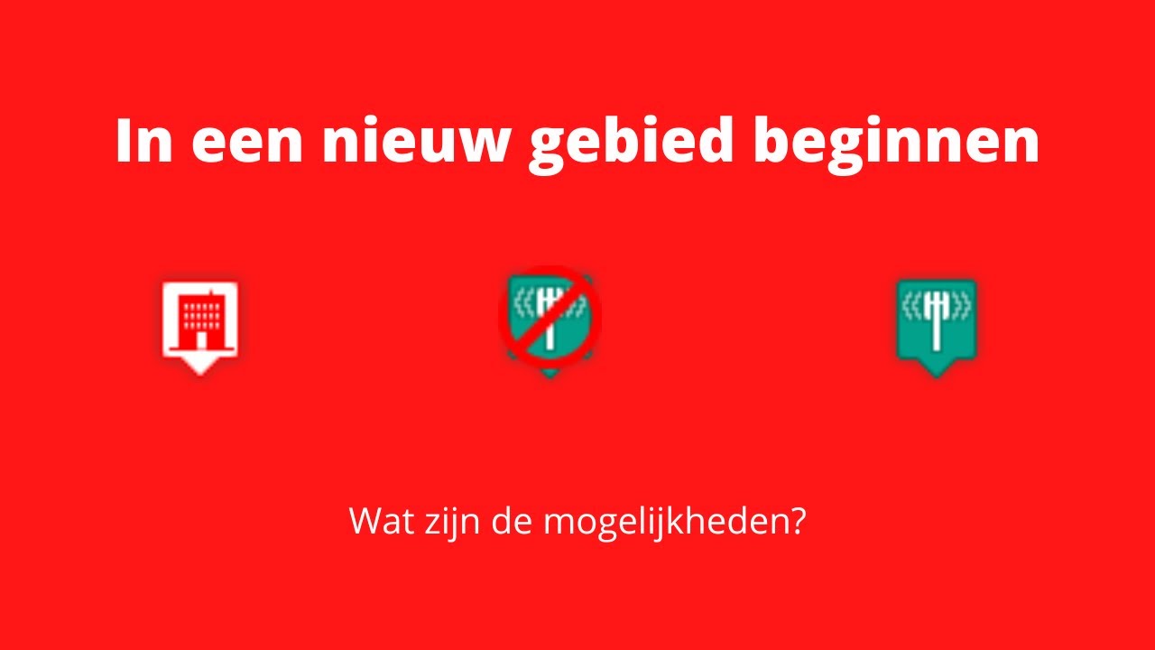 Wat kan je doen als je in een nieuw gebied gaat beginnen? - YouTube