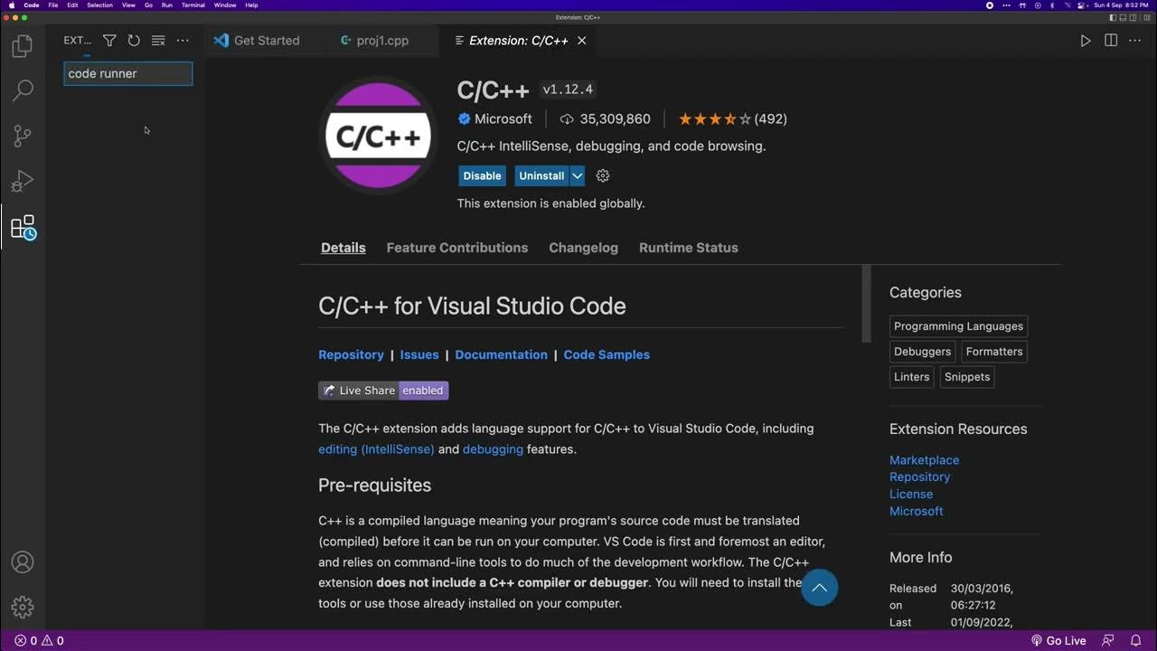 How to set up Visual Studio Code for C/C++ in macOS - YouTube