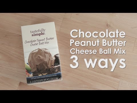 chocolate peanut butter cheese ball 3 ways