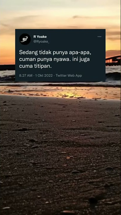 sedang tidak punya apa-apa, cuman punya nyawa. ini juga cuma titipan.