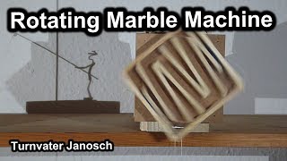 Rotating marble machine - Weight-driven kinetic sculpture