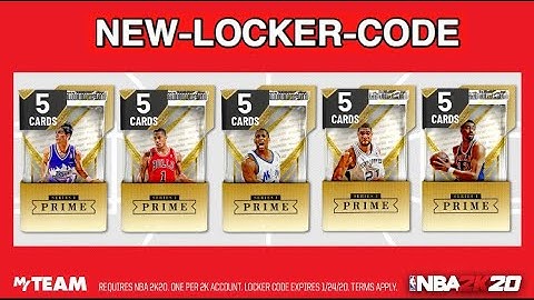 NBA 2K20 Locker Codes | PRIME SERIES PACKS