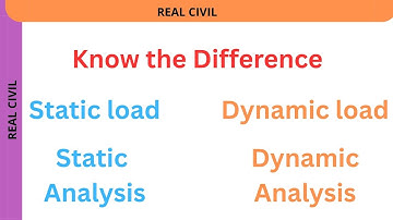 Static vs Dynamic Analysis | Civil Engineering Basics Explained with Examples | what is dynamic load