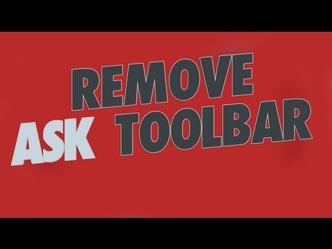 Remove Ask.com Toolbar