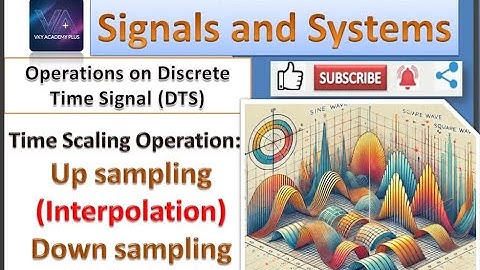 Lecture-6 : Operations on Discrete Time Signal   Time Scaling | Up Sampling | Down Sampling