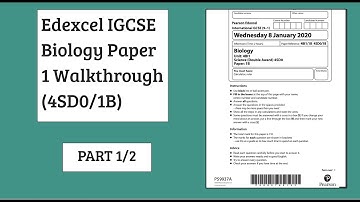 [PART 1/2] Pearson Edexcel IGCSE Biology Paper 1 Walkthrough (4SD0/1B) (QP and MS included in desc)