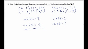 IB MAI HL - 6.03.4 Transformation matrix example 1