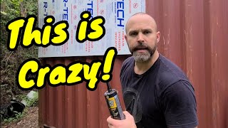Insulating a SHIPPING CONTAINER, from the outside! #homesteading #shippingcontainer #tinyhome