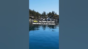 The US Constitution: The Privileges and Immunities Clause of Article 4. 🗝️📜