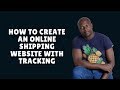 how to create courier shipping website with courier tracking script