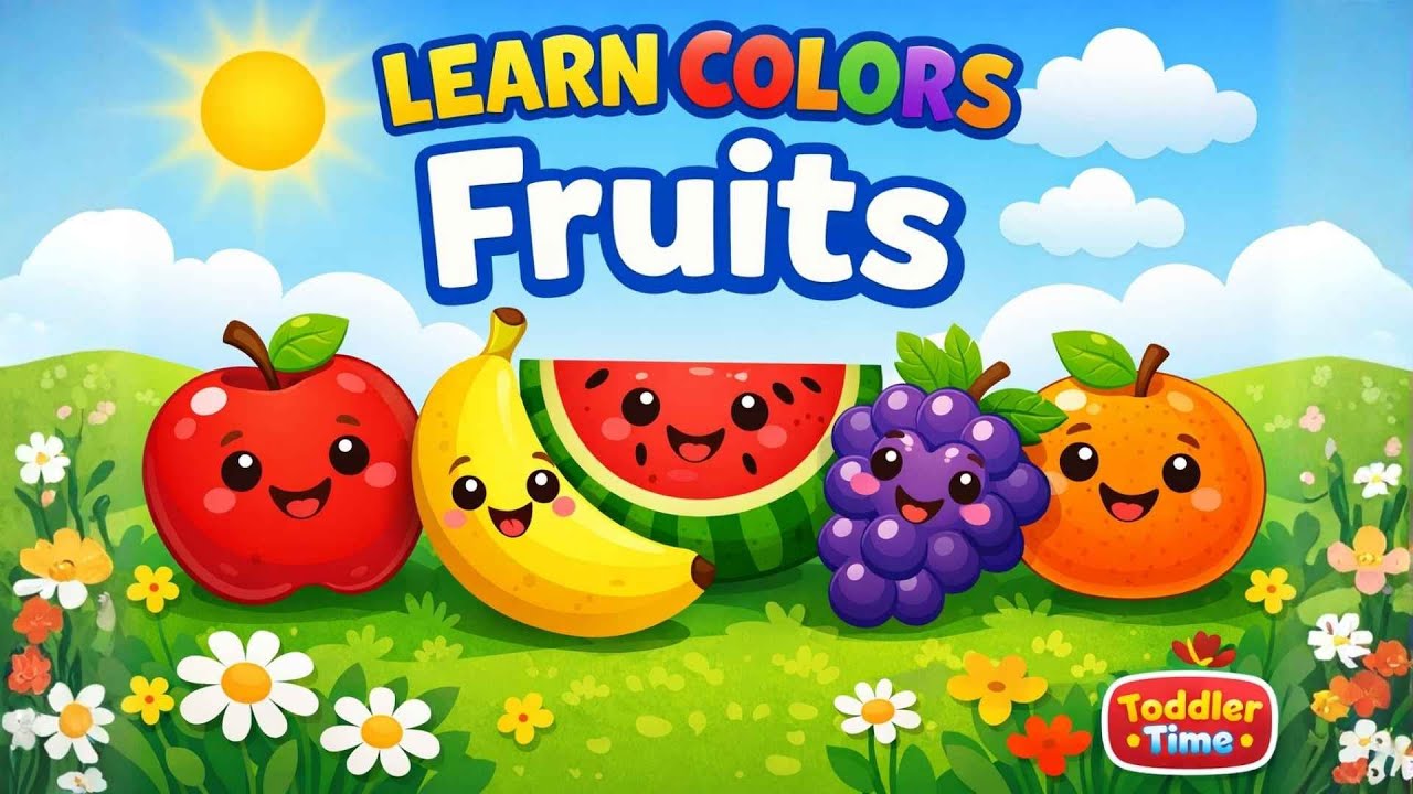 Fruits Color Song 🍓 | Learn Colors for Toddlers - YouTube