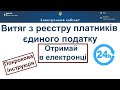 Як отримати Витяг з реєстру платників єдиного податку в електронці?