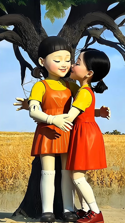 Doll hug 🫂 🤗 twin sister Squid Game Ai Mentality #squidgame #squidgame2 #ai