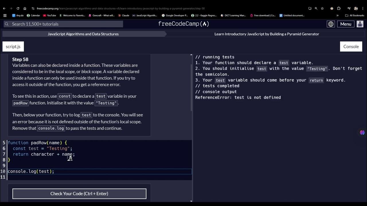 Building a Pyramid Generator Javascript 58 - YouTube