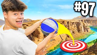 100 IMPOSSIBLE Trick Shots In 24 Hours