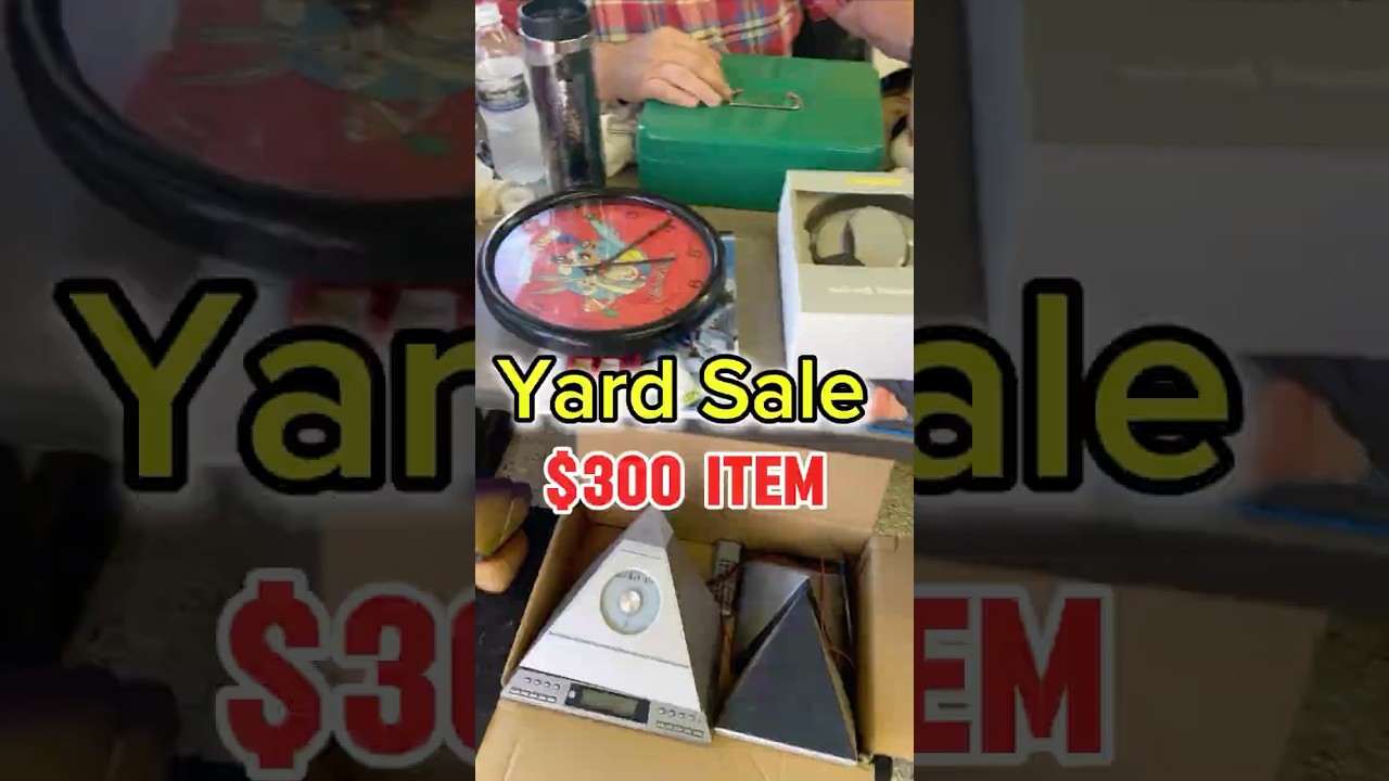 Не ожидал найти ЭТО на распродаже! Редкий CD-плеер в форме пирамиды из Radio Shack