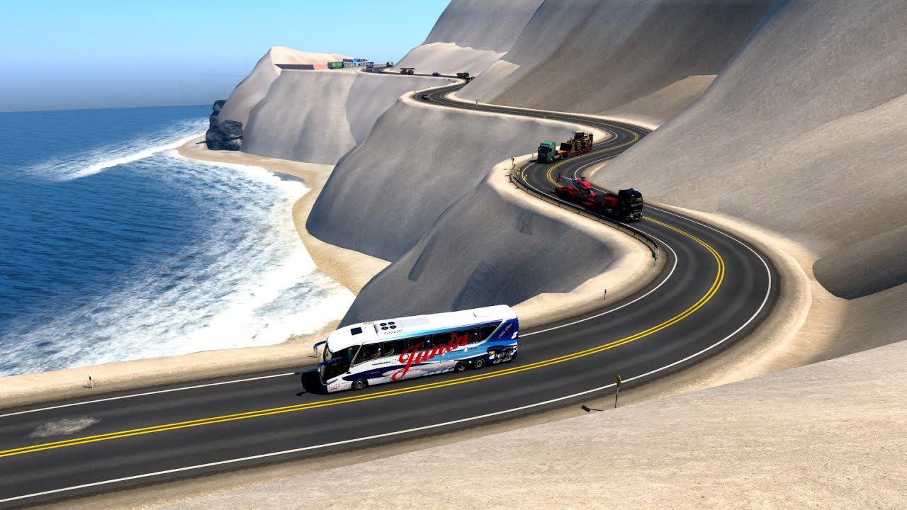 Carreteras Peligrosas De Peru | Peru Andes | Acantilados De La Costa De Panamericana Norte