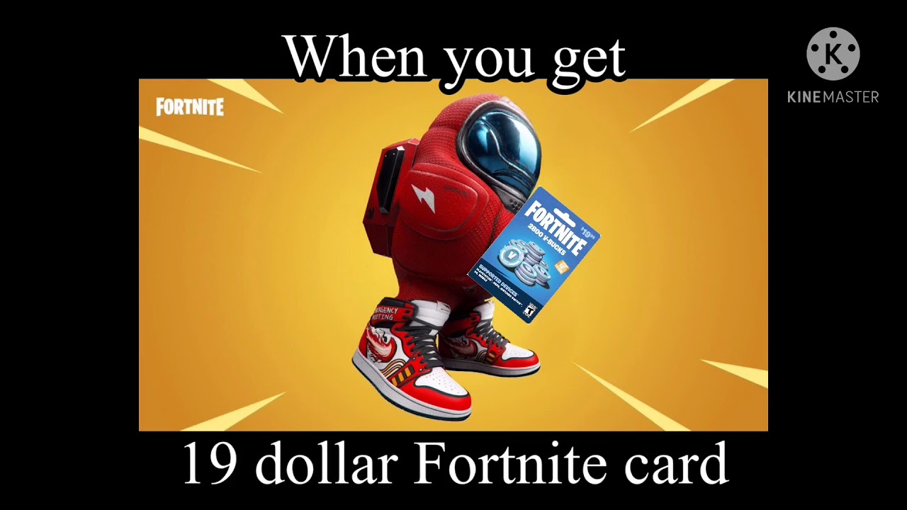 19 Dollar Fortnite Card Youtube