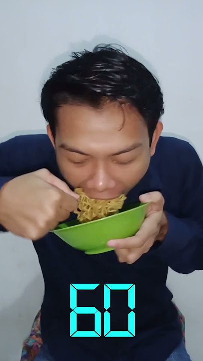MAKAN MIE GORENG 10 DETIK BANG #shorts