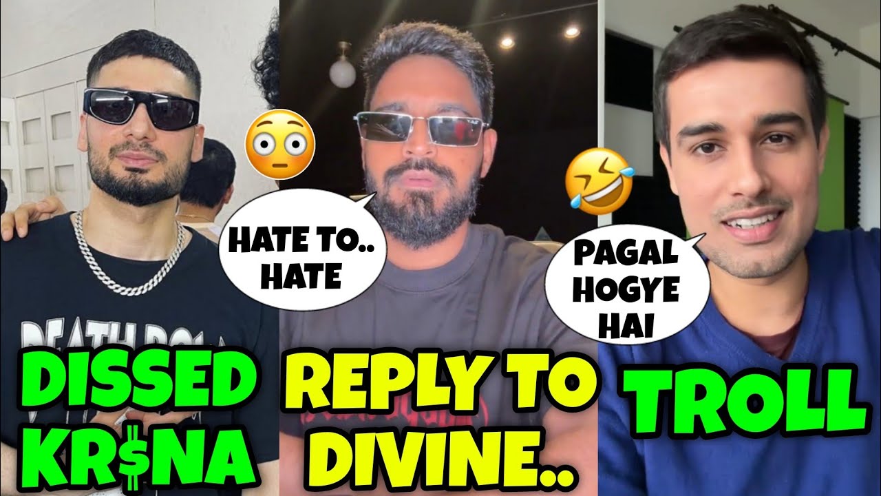 EMIWAY REPLY TO DIVINE 😱 KAYDEN DISSED KRSNA | DHRUV RATHEE TROLLS HIS HATERS