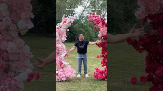 Ballonbogen Mit Blumenbogen