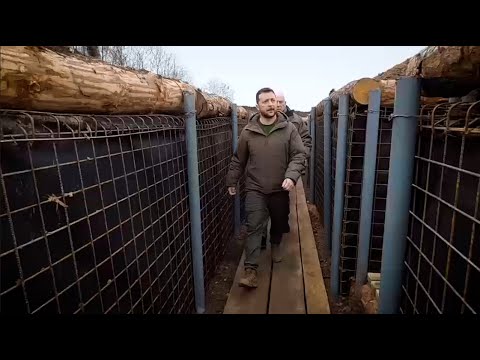 Zekenskiy visits Ukrainian fighters in Suma region bordering Russia