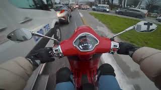 Riding Home in the Rain with Vespa GTS 250 Super 🌧️🛵 | POV Ride