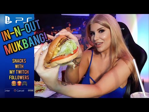 In-N-Out Eating Show With Romi Rain Before A Twitch Stream! *Mukbang*