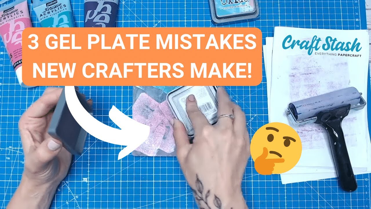 Avoid These 3 Beginner Gel Plate Printing MISTAKES! - CraftStash Inspiration