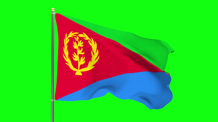 Eritrea Flag 1 | Green screen 4K HD  Video | Animated YouTube | No Copyright | Royalty-Free