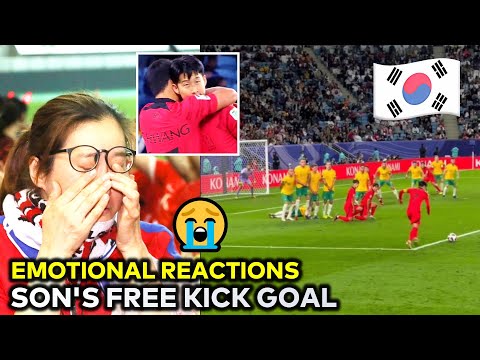 Korea fans crazy reactions to Heung Min Son free kick goal in extra time vs Australia